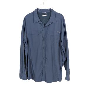 Columbia Men's Blue Long Sleeve Button Down Shirt XXL
